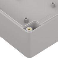 ZP210.140.75J TM ABS - Plastic enclosure ZP210.140.75 lightgray with brass bushing ABS