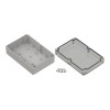 ZP210.140.75SJp-IP67 TM ABS-PC - Enclosure hermetically sealed ZP210.140.75 lightgray, transparent lid with brass bushing ABS-PC