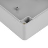 ZP240.120.75Jp TM ABS-PC - Plastic enclosure ZP240.120.75 lightgray, transparent lid with brass bushing ABS-PC