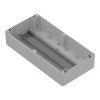 ZP240.120.75Jp TM ABS-PC - Plastic enclosure ZP240.120.75 lightgray, transparent lid with brass bushing ABS-PC