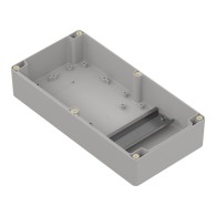 ZP240.120.75JpH TM PC - Hermetic enclosure ZP240.120.75 lightgray, transparent lid with gasket and brass bushing PC