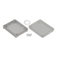 ZP240.190.60JH TM ABS - Hermetic enclosure ZP240.190.60 lightgray with gasket and brass bushing ABS