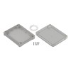 ZP240.190.60JH TM ABS - Hermetic enclosure ZP240.190.60 lightgray with gasket and brass bushing ABS