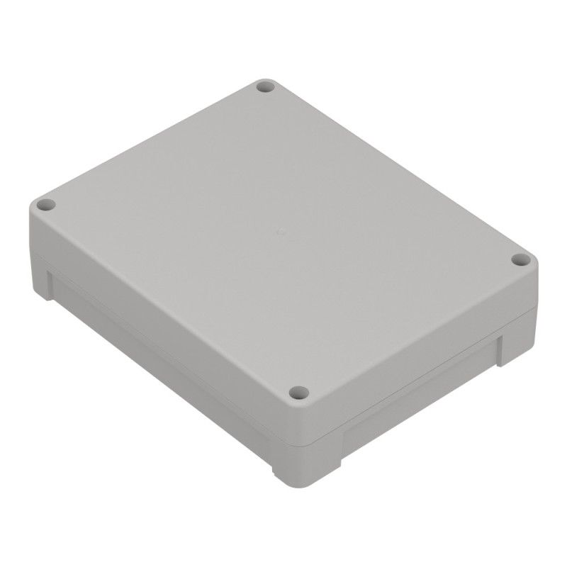 ZP240.190.60JH TM PC - Hermetic enclosure ZP240.190.60 lightgray with gasket and brass bushing PC