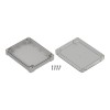 ZP240.190.60SJp-IP67 TM ABS-PC - Enclosure hermetically sealed ZP240.190.60 lightgray, transparent lid with brass bushing ABS-PC