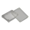 ZP240.190.60SJp-IP67 TM ABS-PC - Enclosure hermetically sealed ZP240.190.60 lightgray, transparent lid with brass bushing ABS-PC