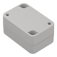 ZP60.40.30J TM ABS - Plastic enclosure ZP60.40.30 lightgray with gasket and brass bushing ABS