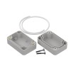 ZP60.40.30JH TM ABS - Hermetic enclosure ZP60.40.30 lightgray with gasket and brass bushing ABS