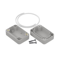 ZP60.40.30JH TM PC - Hermetic enclosure ZP60.40.30 lightgray with gasket and brass bushing PC