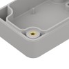 ZP60.40.30Jp TM PC - Plastic enclosure ZP60.40.30 lightgray, transparent lid with brass bushing PC