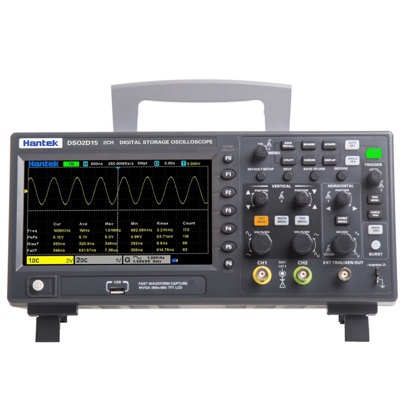 Hantek DSO2C15 - 2-kanałowy oscyloskop 150MHz