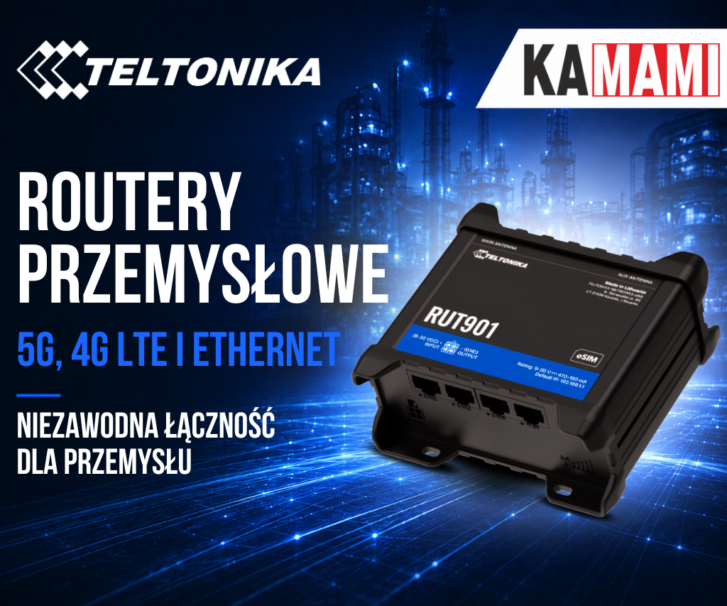 Teltonika Networks – routery przemysłowe 5G, 4G LTE i Ethernet w ofercie Kamami