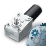 DC motors with worm gear