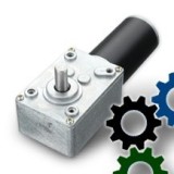 DC motors with worm gear