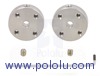 Pololu Universal Aluminum Mounting Hub for 3mm Shaft Pair, 2-56 Holes