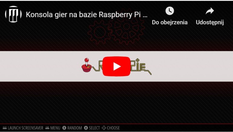 Konsola gier na bazie Raspberry Pi 4 i oprogramowania RetroPie