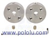 Pololu Universal Aluminum Mounting Hub for 4mm Shaft Pair, 4-40 Holes