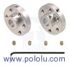 Pololu Universal Aluminum Mounting Hub for 6mm Shaft Pair, 4-40 Holes