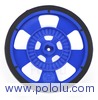 Solarbotics GMPW-LB BLUE Wheel with Encoder Stripes, Silicone Tire