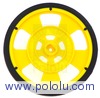 Solarbotics GMPW-Y YELLOW Wheel with Encoder Stripes, Silicone Tire